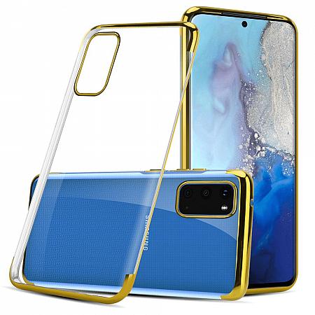 Silicone Cover per Samsung Galaxy S20 Plus Custodia Protettiva Oro