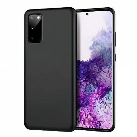 Silicone Cover per Samsung Galaxy S20 Plus Custodia Protettiva Nero Opaco