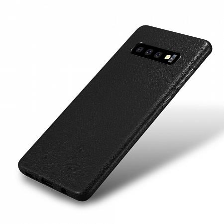 Samsung S10 Plus Leder Silikon Hülle IT
