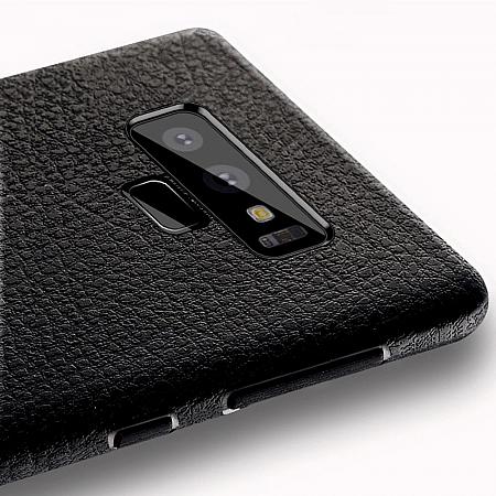 Samsung Note 9 Leder Silikon Hülle IT